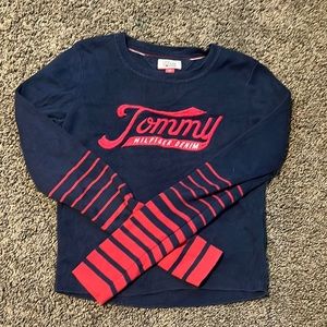 Tommy Hilfiger Denim long sleeve top, red and blue